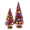 Cody Foster 14.0 Inch Decorated Tree Pink Set/2 Christmas Decorative Tree Set , Lightweight Christmas Decor Christmas Bottle Brush